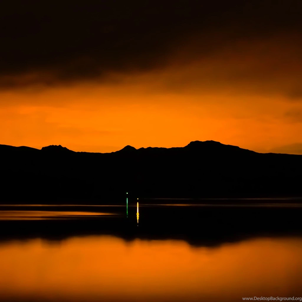 Orange Silhouette iPad Air Wallpapers Download