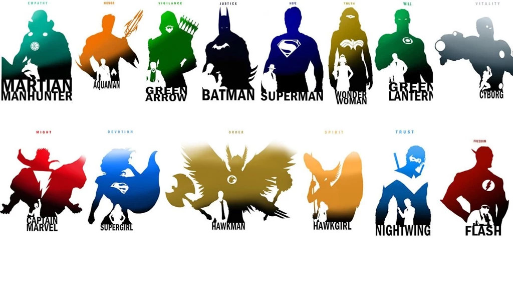 Seasons Of Mists • Justice League Silhouettes Pt. I And II Edited...