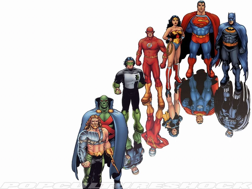Justice League Then And Now Comics Photography Desktop Wallpapers