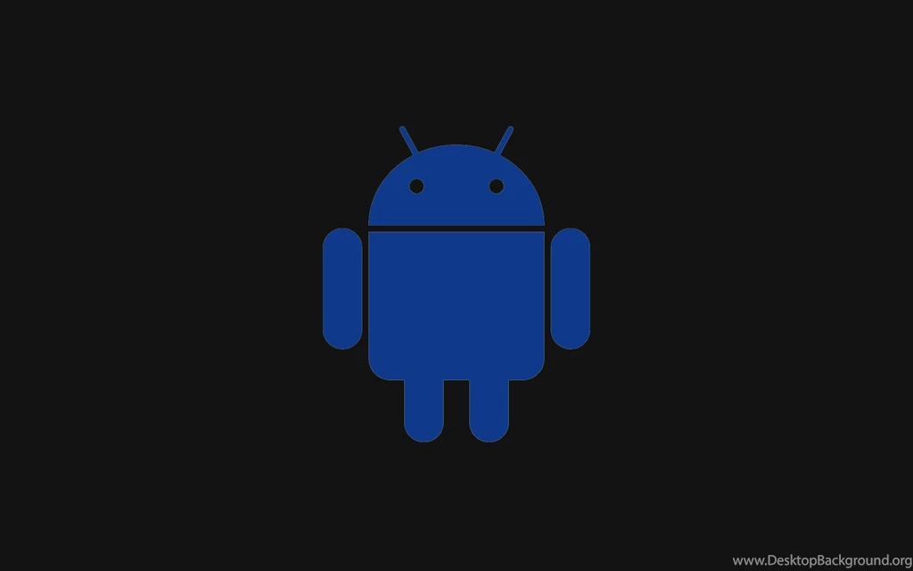 Blue Android And Black Backgrounds Wallpapers De