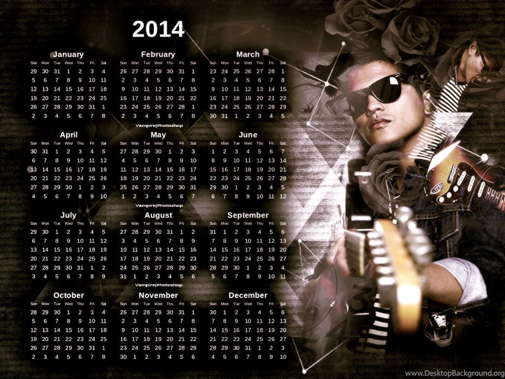 Bruno Mars Calendar Bruno Mars Wallpapers (37061554) Fanpop