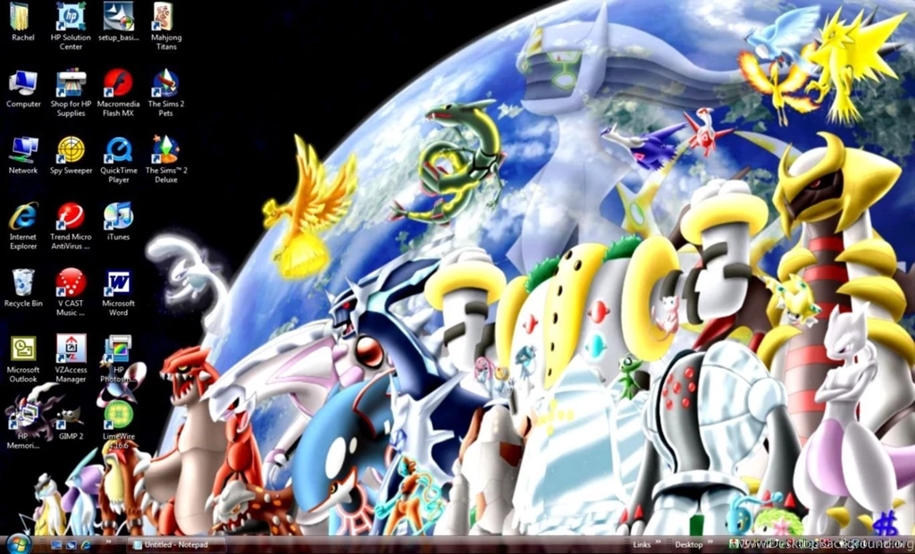 Legendary Pokemon Wallpapers For Computer