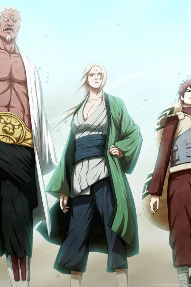 Download Wallpapers 640x960 Naruto, Sabaku No Gaara, Tsunade ...