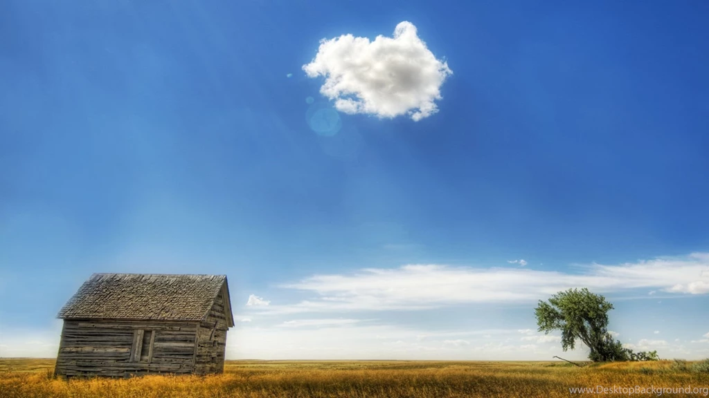 Blue Sky And Hut Wallpapers HD Wallpapers