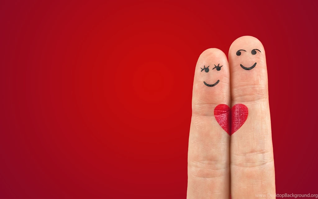Love Pair Heart Fingers Wallpapers
