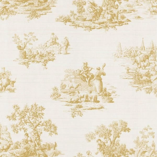 Brewster Cream Vintage Toile Wallpapers 15464461 Overstock ...