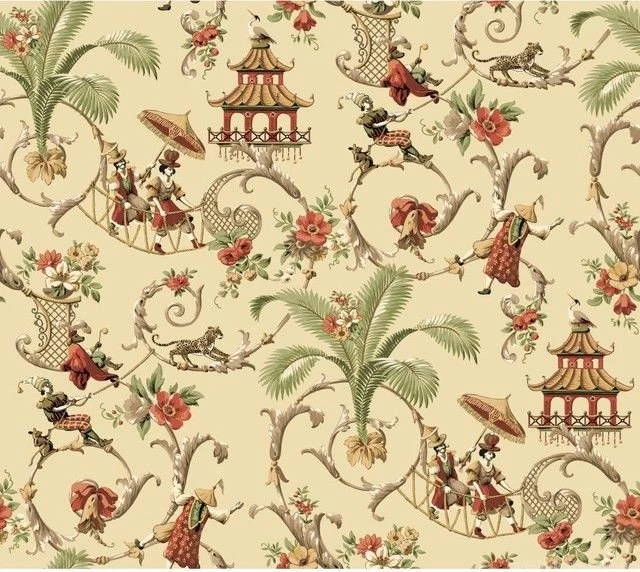 Shop Toile Wallpapers Pattern Products On Houzz