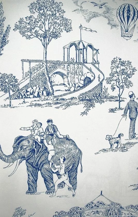 Carnival Toile Wallpapers