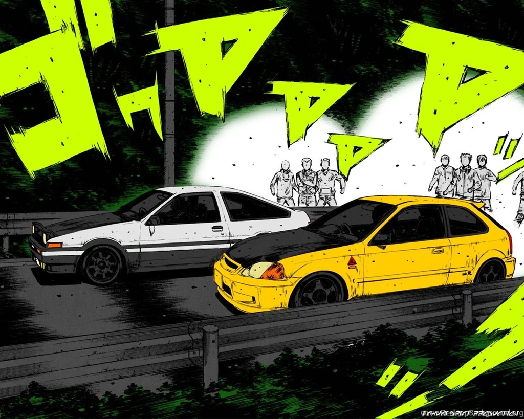 DeviantArt: More Like Toyota Ae86 Vs Toyota MR S   Initial D By ZA 7