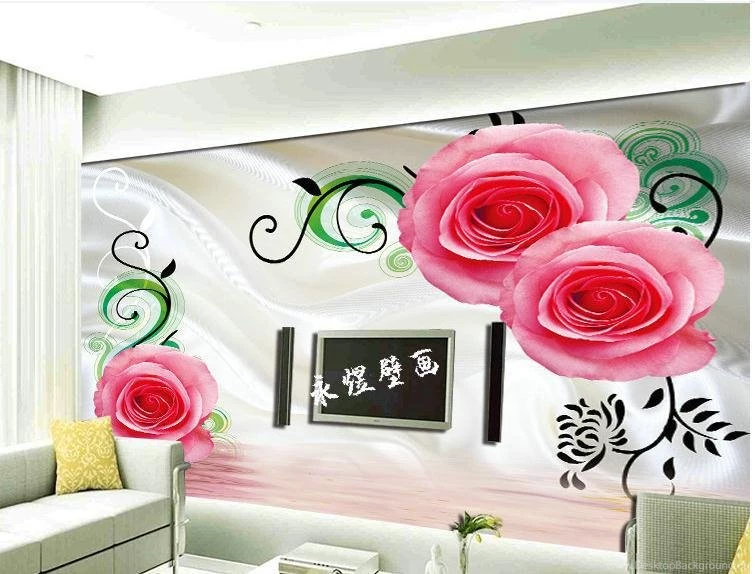 Popular Flower Rose Wallpaper Buy Cheap Flower Rose Wallpapers Lots ...