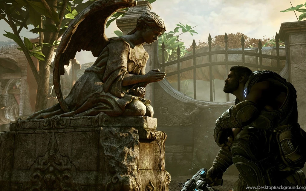 Gears Of War Men Angels Game Sci fi Warrior Angel Wallpapers ...