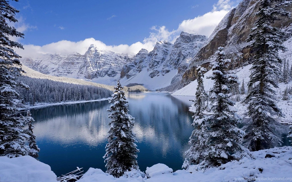 Nature, Winter, Snow, Moraine Lake Wallpapers HD