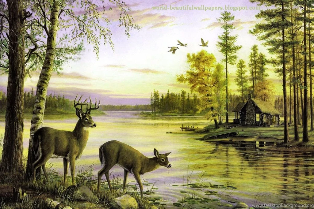 Beautiful Wallpapers: Nature Painting Wallpapers