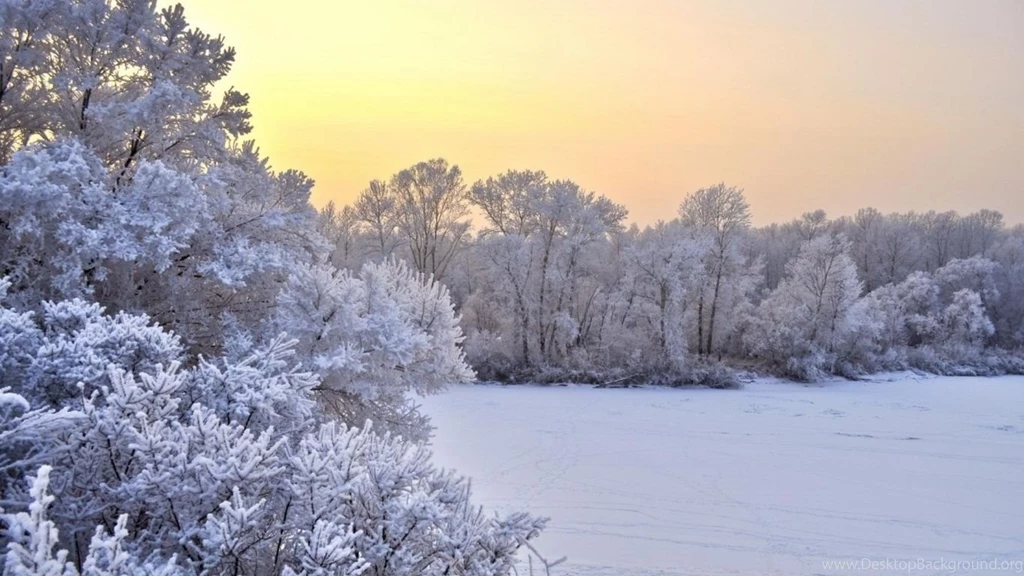 1366x768 Winter Wonderland Sunrise Desktop PC And Mac Wallpapers