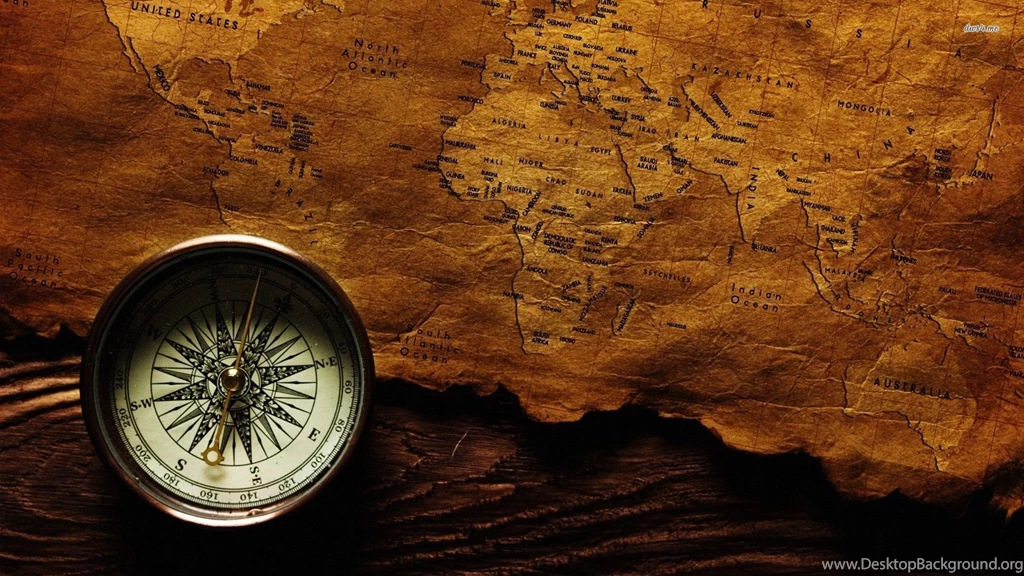 Compass And Vintage Map Wallpapers Photography Wallpapers