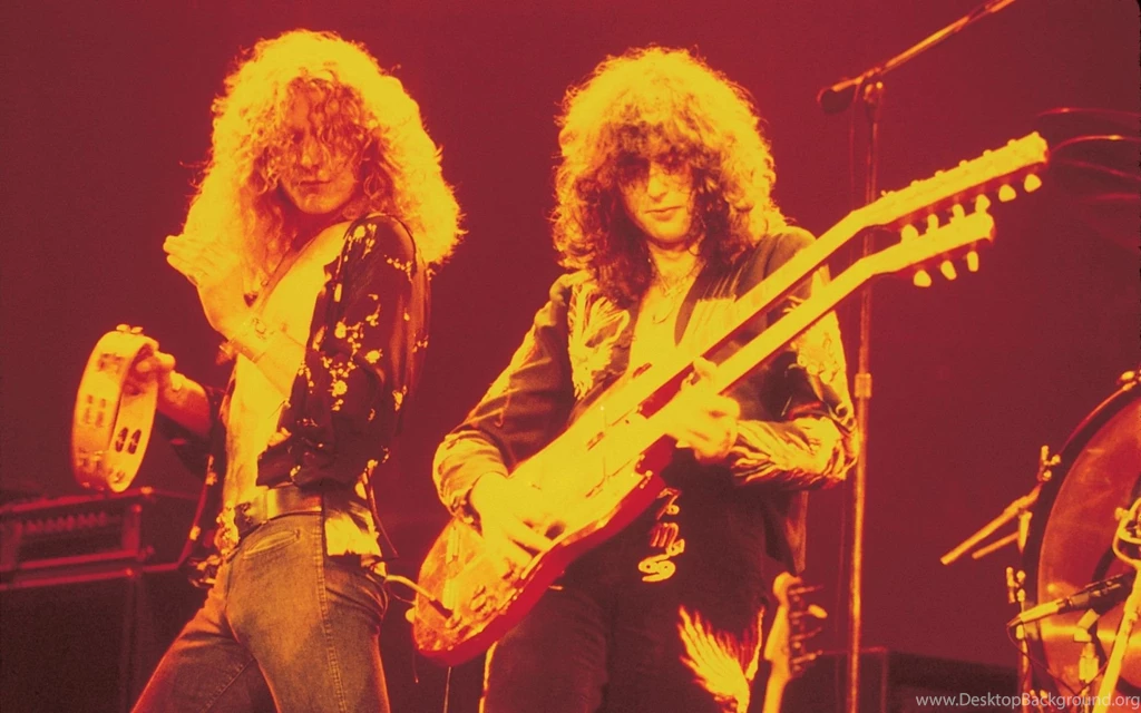 Led Zeppelin Concert Guitar Ban Group Color Wallpapers
