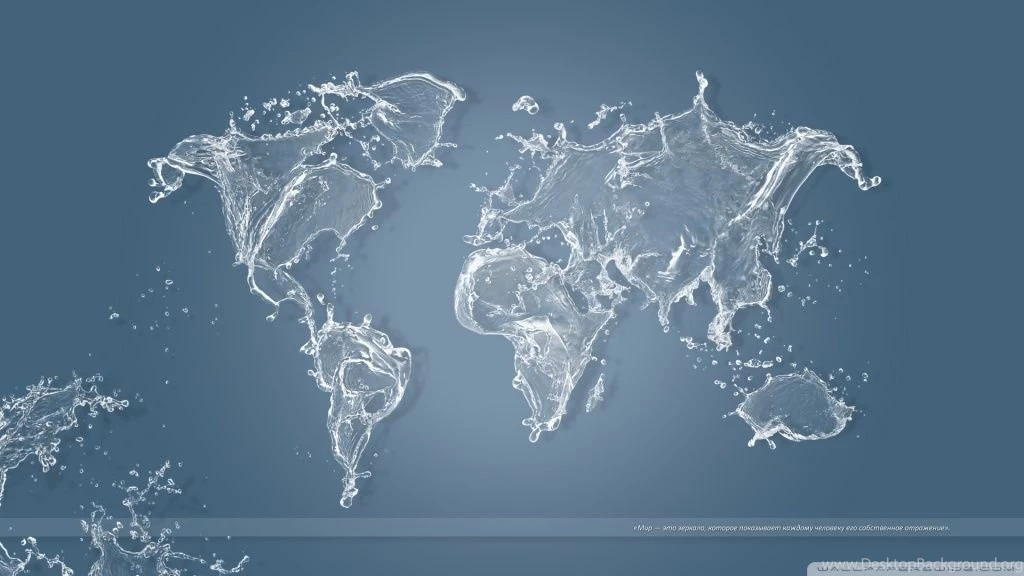 Water Map HD Desktop Wallpapers : Widescreen : High Definition : Mobile