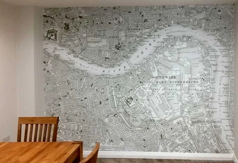Custom Printed Ordnance Survey Wallpapers Maps