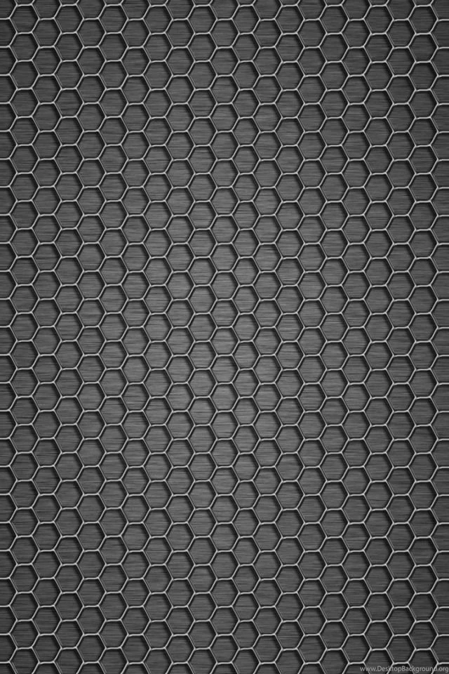 Download Wallpapers 640x960 Mesh, Dark, Background, Texture, Metal ...