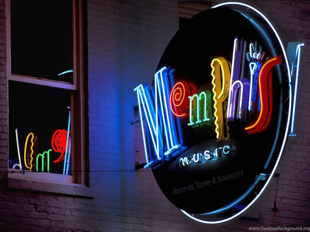 Streets Tennessee Memphis Neon Wallpapers
