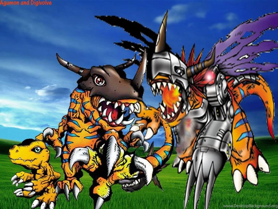 Agumon And Digivolve By DigiField07 On DeviantArt