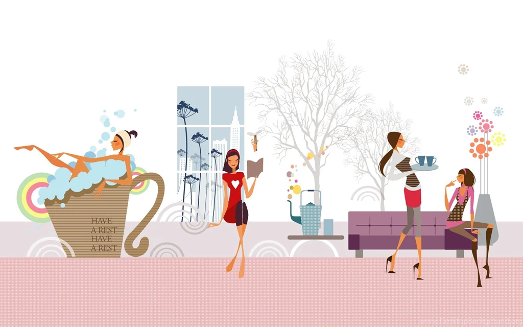 Fashion Illustration Women Wallpapers 16029 Fashion Women ...