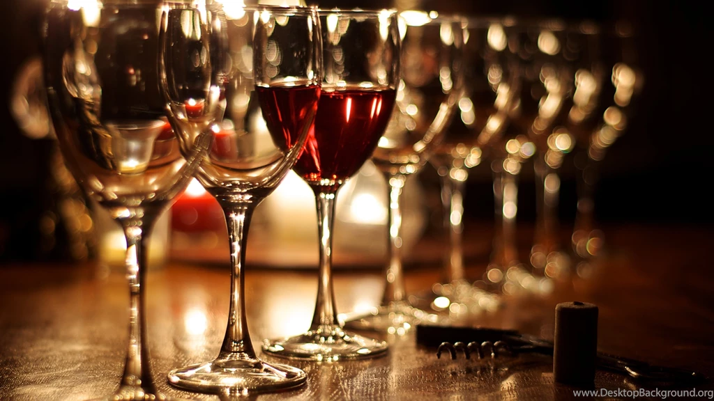 Full Hd Wallpapers Photo Picture Image Of Wine Glasses At Bar Table ...