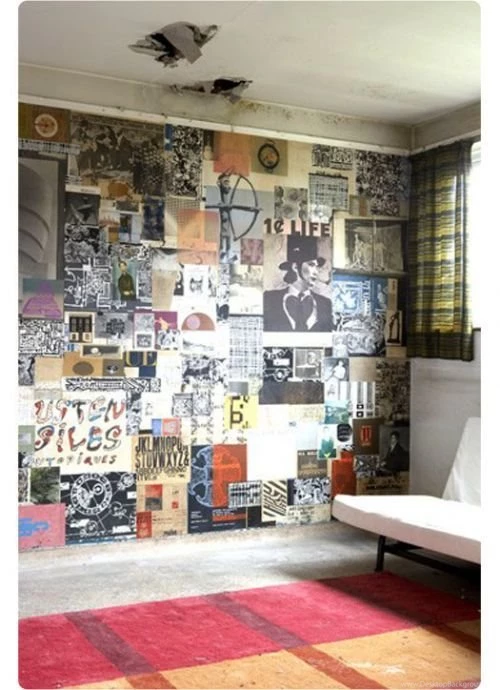 DIY Poster Wallpaper... Like This Idea For One Wall In A Room ...