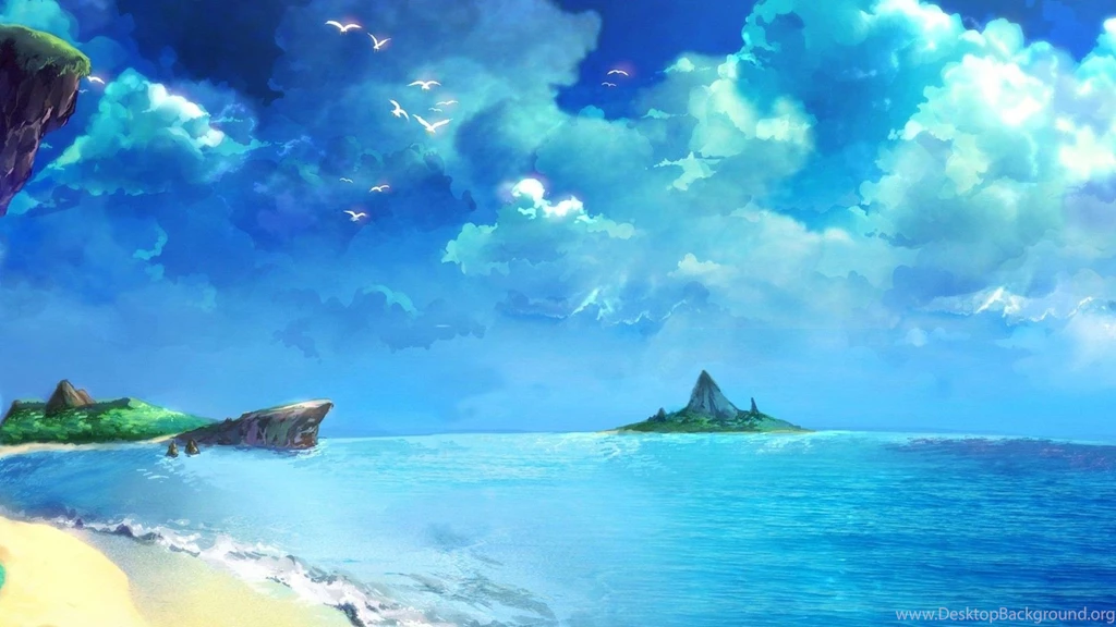 Gallery For Anime Ocean Backgrounds