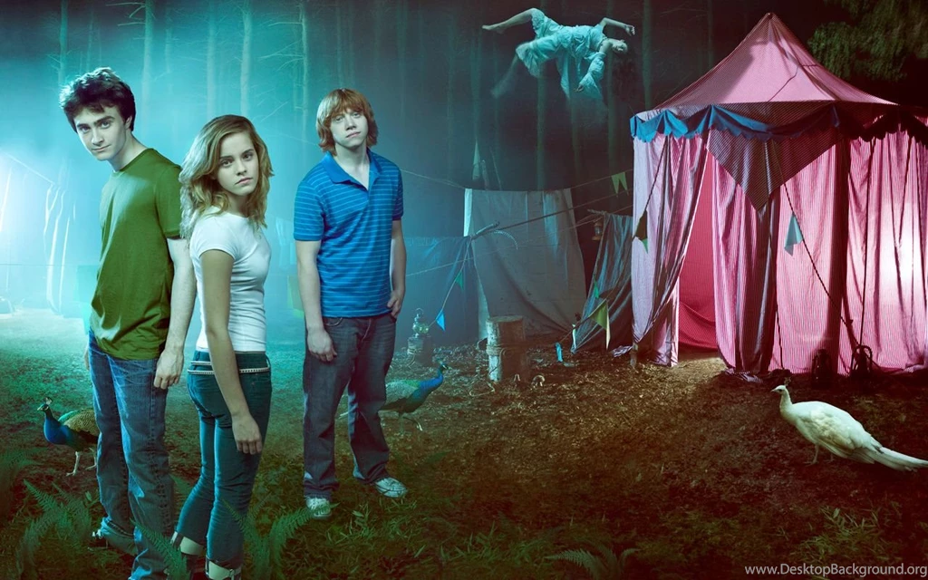 Hermione Granger And Harry Potter Crew HD Wide Wallpapers