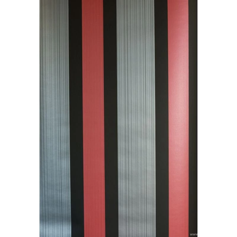 B&M: > Fine Decor Sunflower Red Stripe Wallpapers 312322