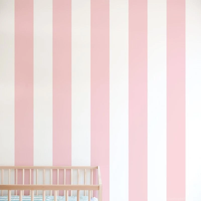 Stripe Print Removable Wallpapers For Nursery