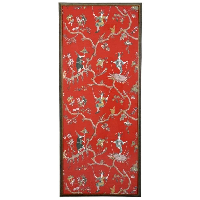 Pair Of French Framed Wallpapers Panels For Sale At 1stdibs