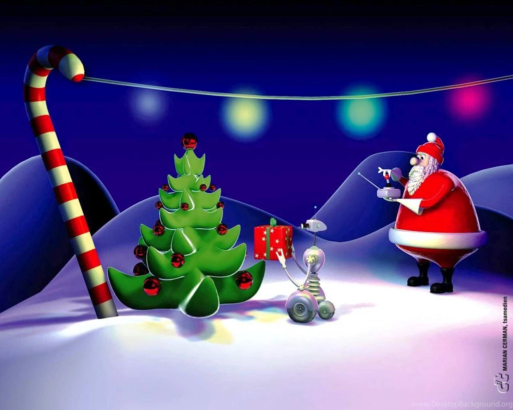 3D Christmas Desktop Wallpapers Animated Christmas Photos Of 3D ...