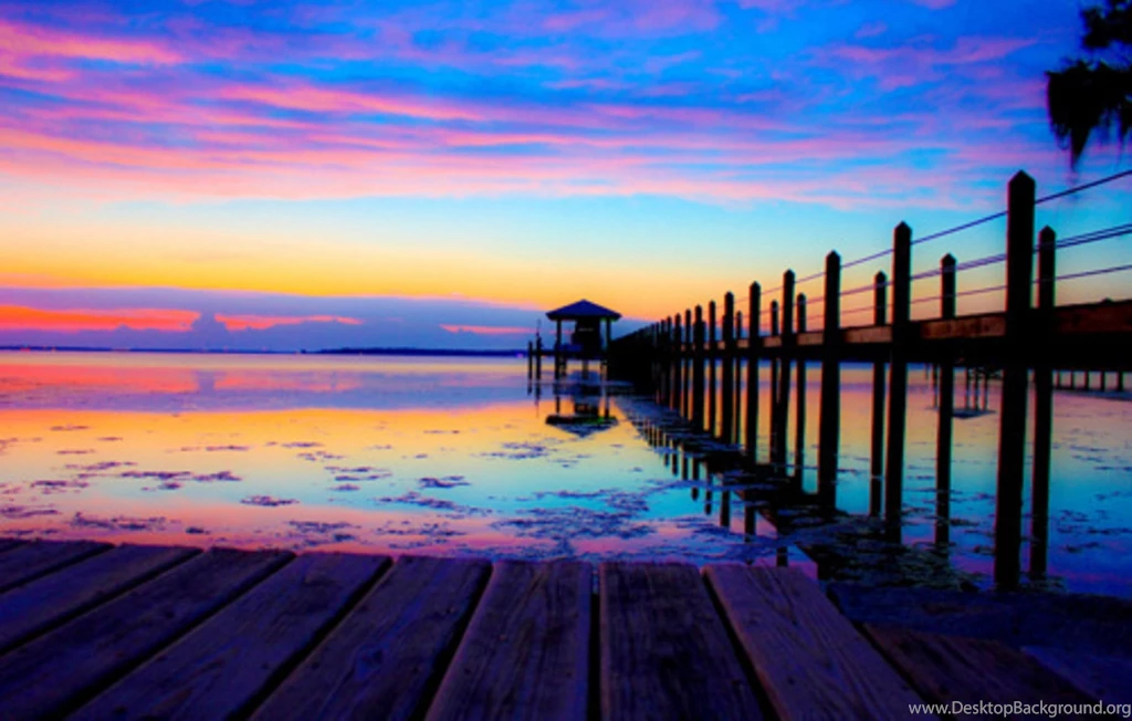 City Beach At Night   Wallpaper.