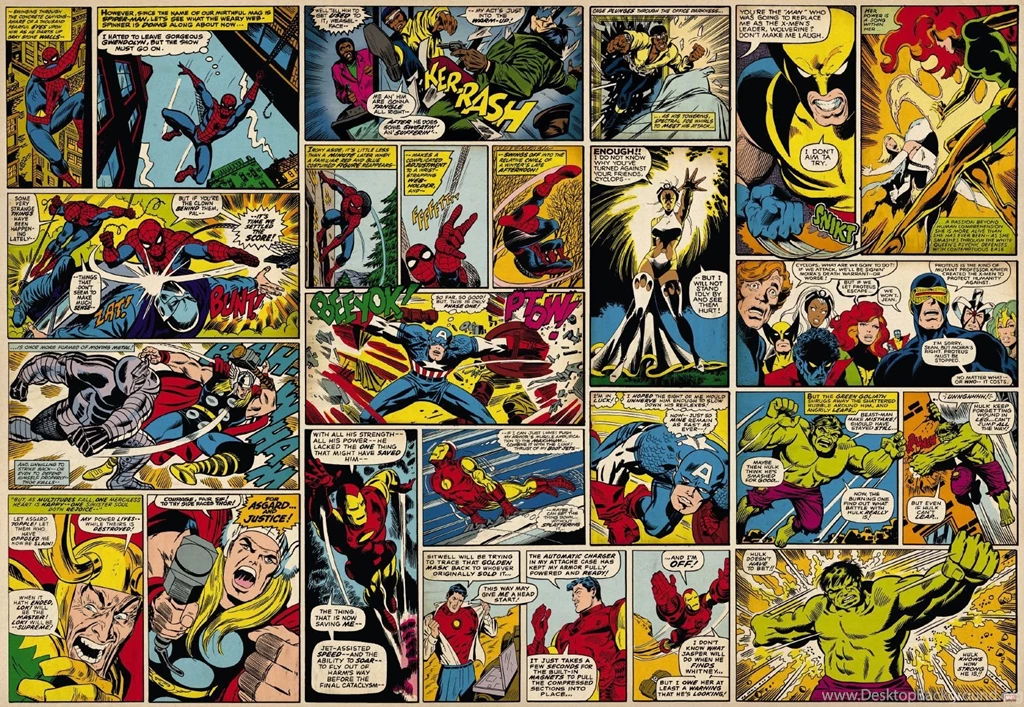 Marvel Comic Hero   Komar 368x254 Photo Wallpapers 8 427 Wall Mural ...
