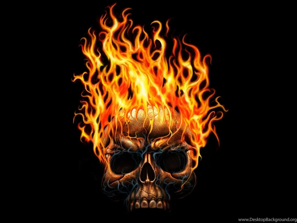Flaming Skull Wallpapers   47390