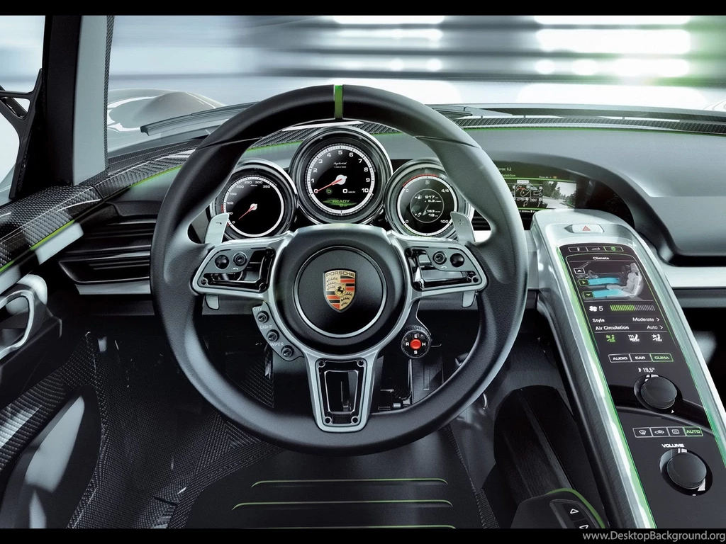 2010 Porsche 918 Spyder Concept Dashboard 1920x1440 Wallpapers
