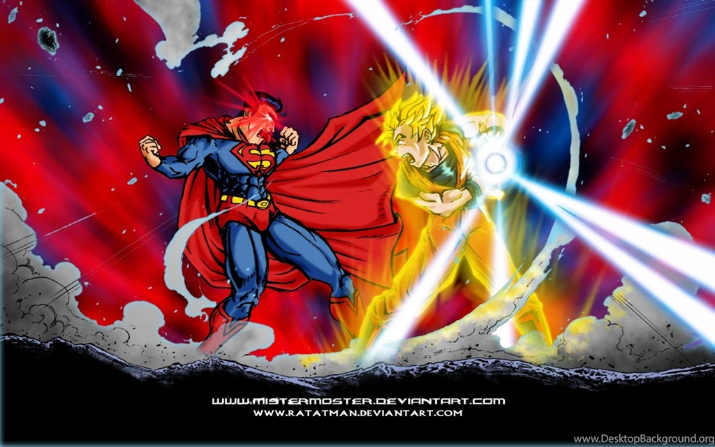 DeviantArt: More Like Superman VS Goku Wallpapers By Ratatman