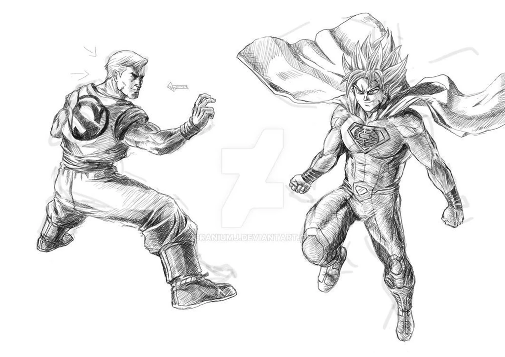 Goku Vs Superman Swap Wip By Craniumj On DeviantArt