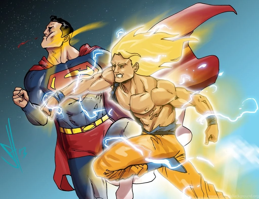 Goku Vs Superman By Scottssketches On DeviantArt