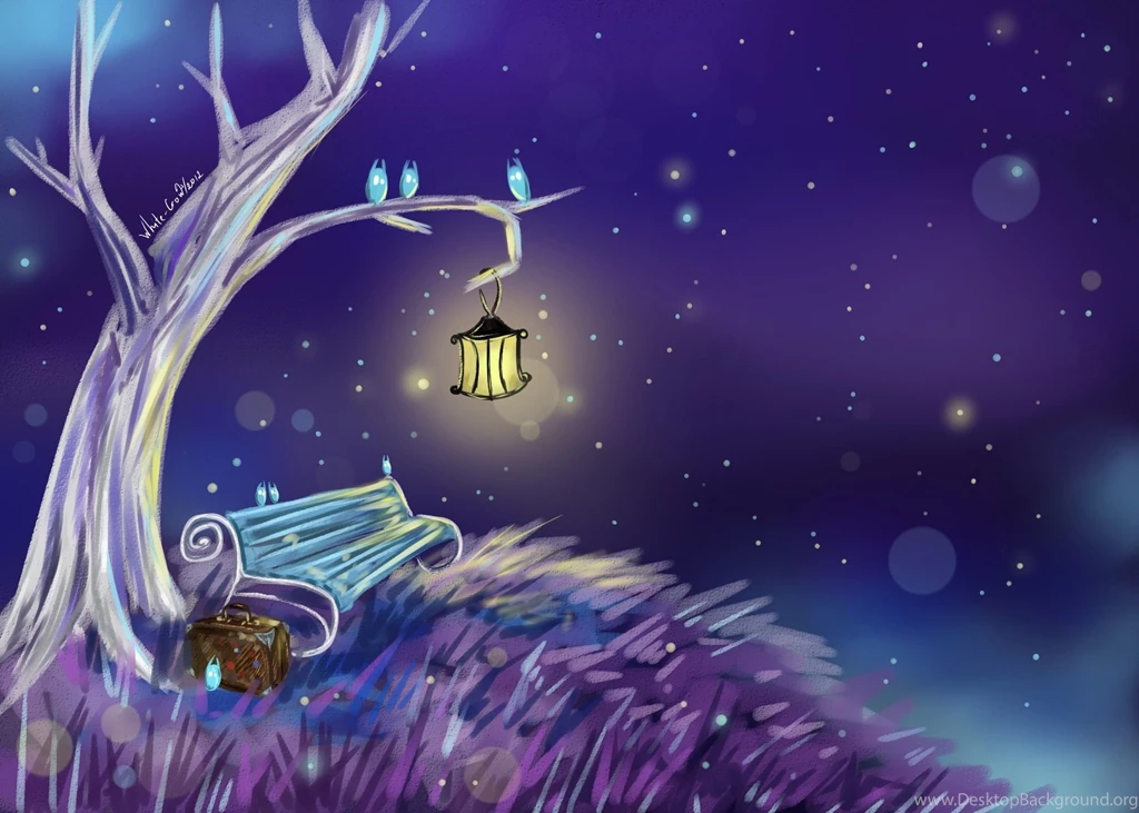 Painting Bag Lantern Bench Wallpapers