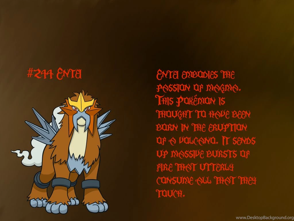 Entei GIMP Wallpapers By Queen Articuno On DeviantArt