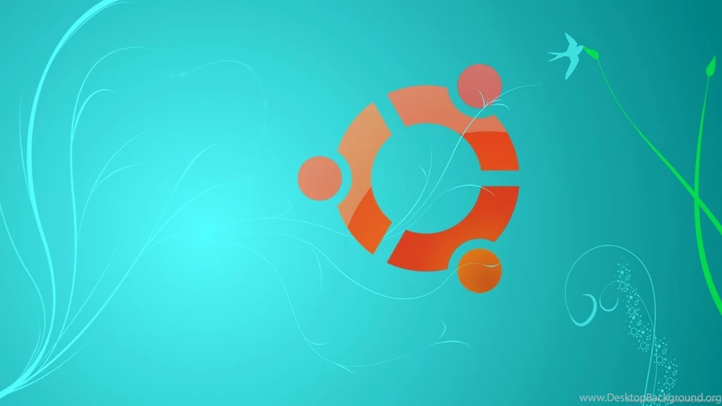 Download 1600x900 Ubuntu Logo On Cyan Wallpapers