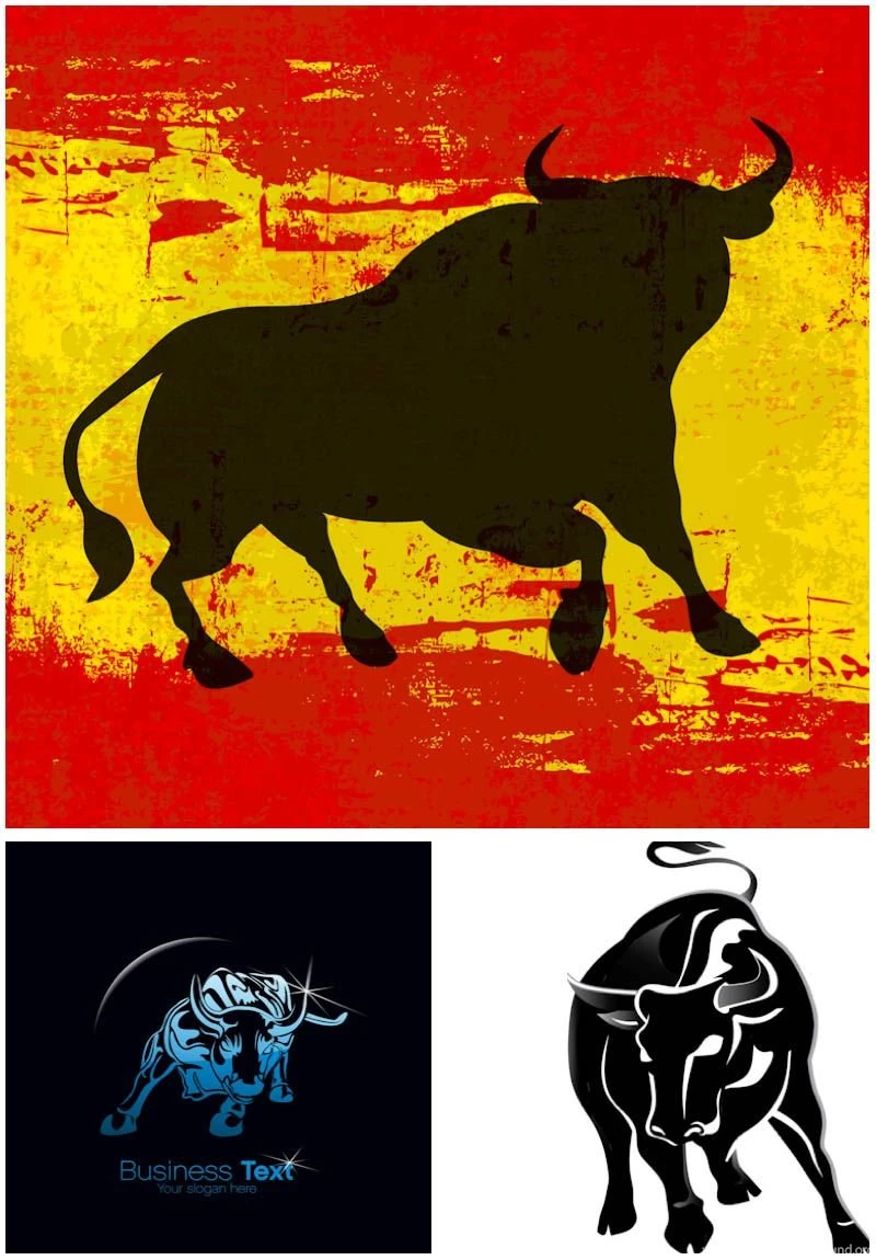 Bulls Backgrounds Vector