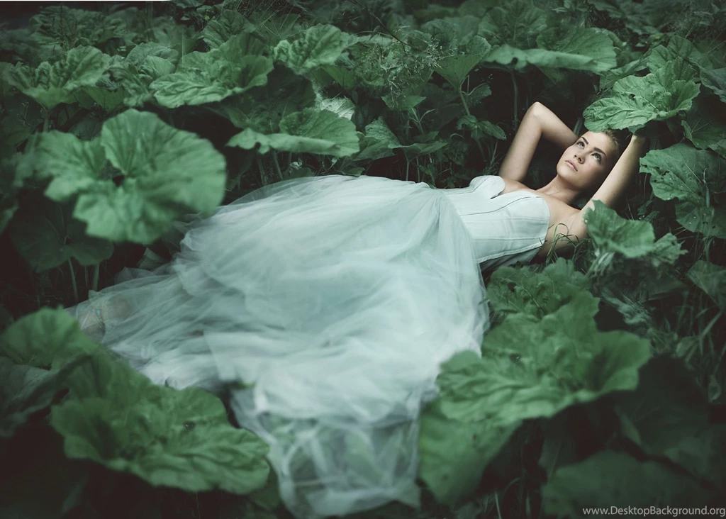 Mood Fantasy Dream Gown Girl Girls Women Bokeh Leaves Wallpapers ...