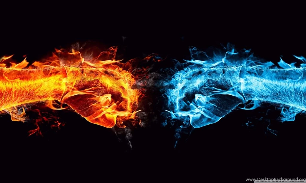 Fire Fist Vs Water Fist HD Desktop Wallpapers : High Definition ...