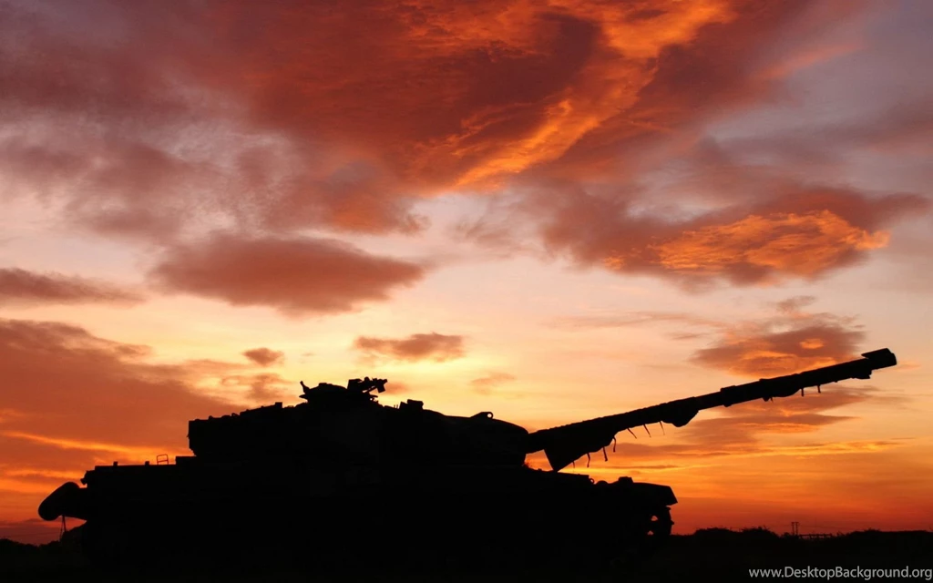 Sunset Army Tank Wallpapers