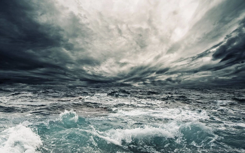 Wonderful Big Wave And Cloudy Scenery Wallpapers Material ...