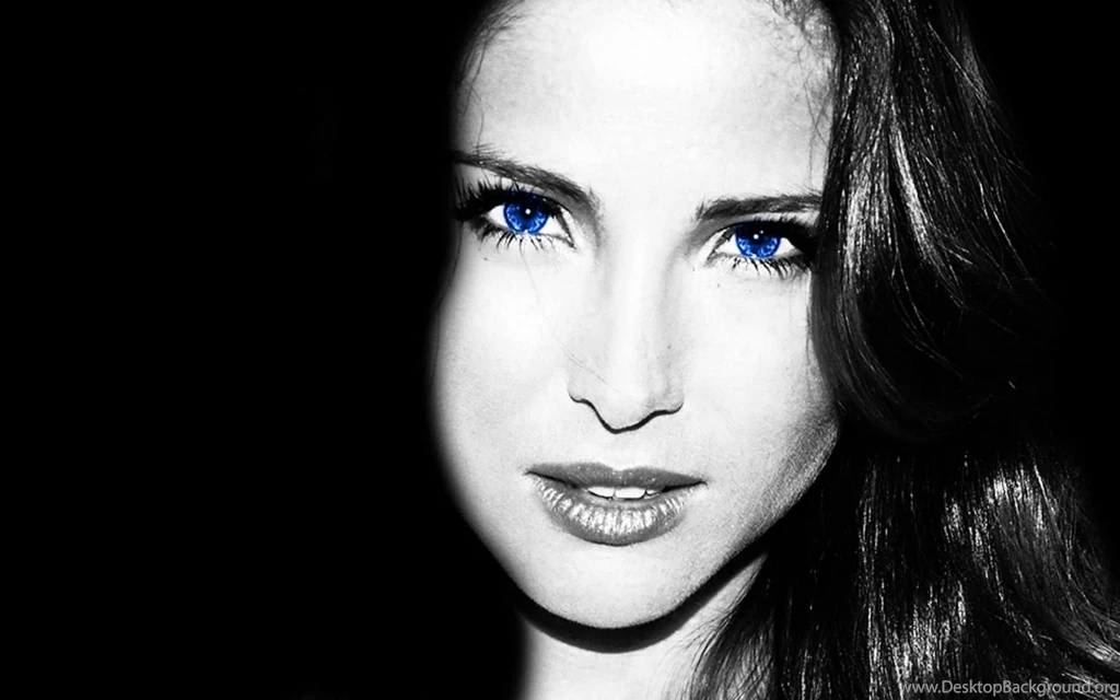 Black And White Blue Eyes Elsa Pataky Selective